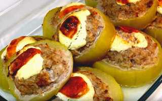 Кабачки с фаршем в духовке