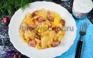 Овощное рагу с мясом, картошкой и капустой