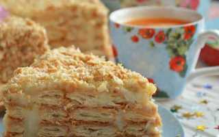 Ленивый торт «Наполеон» без выпечки — 6 очень вкусных рецептов