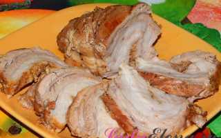 Рулет из свиной брюшины — вкусные рецепты в духовке