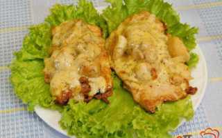 Отбивная с грибами и сыром — пошаговый рецепт с фото