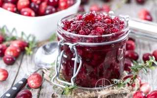 Простой рецепт приготовления клюквенного варенья на зиму