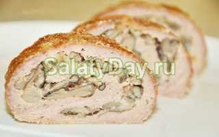 Рулет из фарша с грибами в духовке – ароматная и сытная закуска. Подборка лучших рецептов рулета из фарша с грибами в духовке