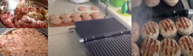 домашние котлеты на гриле