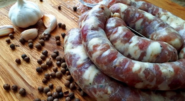 Колбаса украинская домашняя жареная кровяная. Рецепт с фото
