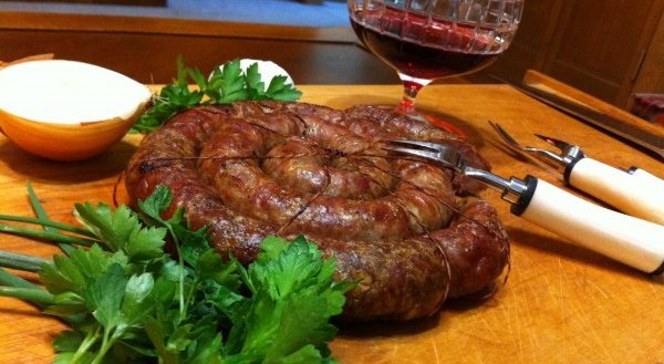 Колбаса украинская домашняя жареная кровяная. Рецепт с фото