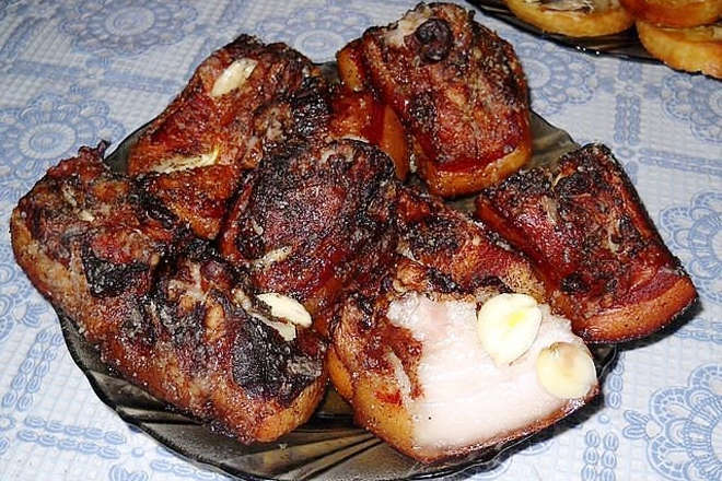 Копчёное сало