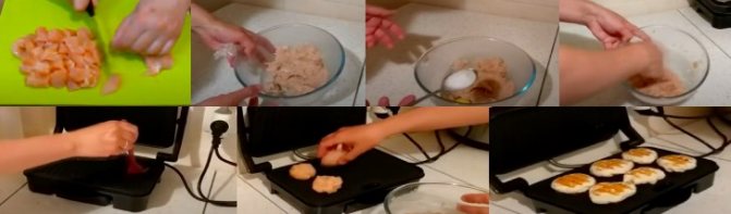куриные котлеты на электрогриле