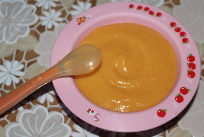 Морковное пюре с луком для малышей