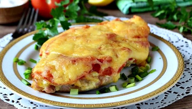 мясо по французски с картошкой в духовке