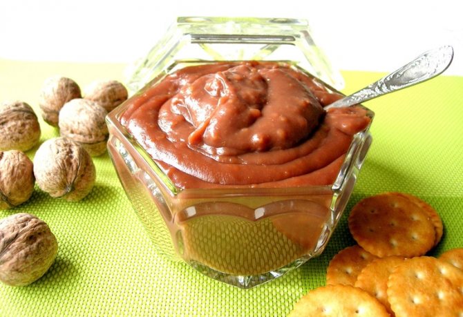 Шоколадная паста с грецкими орехами